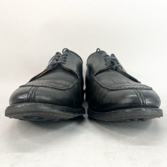 Allen Edmonds Mens 13 D Lasalle Oxfords Black Leather Slip Toe Derby Dress Shoes - Picture 2 of 11